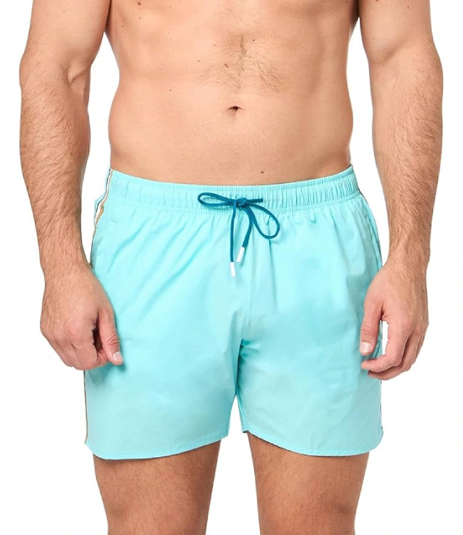 Quick-Dry Bathing Suit with Iconic Side Stripe