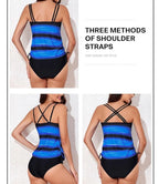 Women’s Two-Piece Strappy Tankini Swimsuit