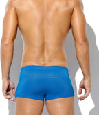Blue Quick-Dry Swim Shorts with Drawstring Waist