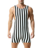 Black white Stretchy Base Layer Swimwear