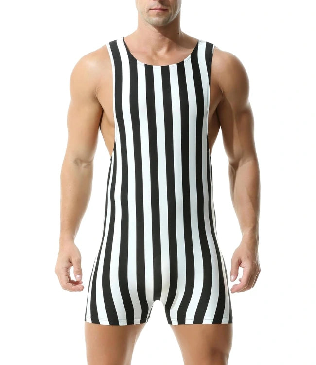Black white Stretchy Base Layer Swimwear