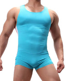 Blue Men’s One-Piece Bodysuit Jumpsuit