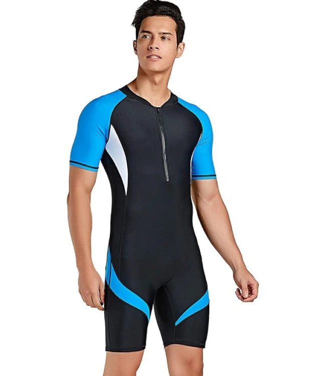 Men’s Short Sleeve One-Piece Swimwear
