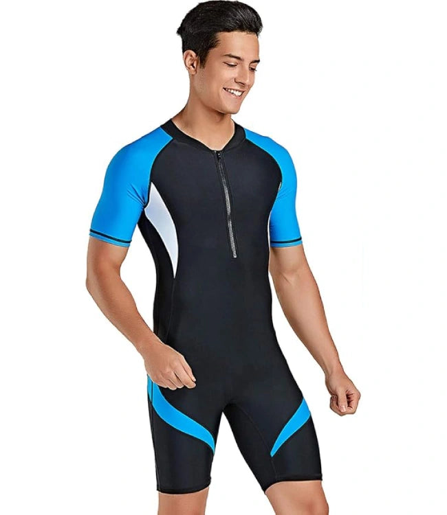 Men’s Short Sleeve One-Piece Swimwear
