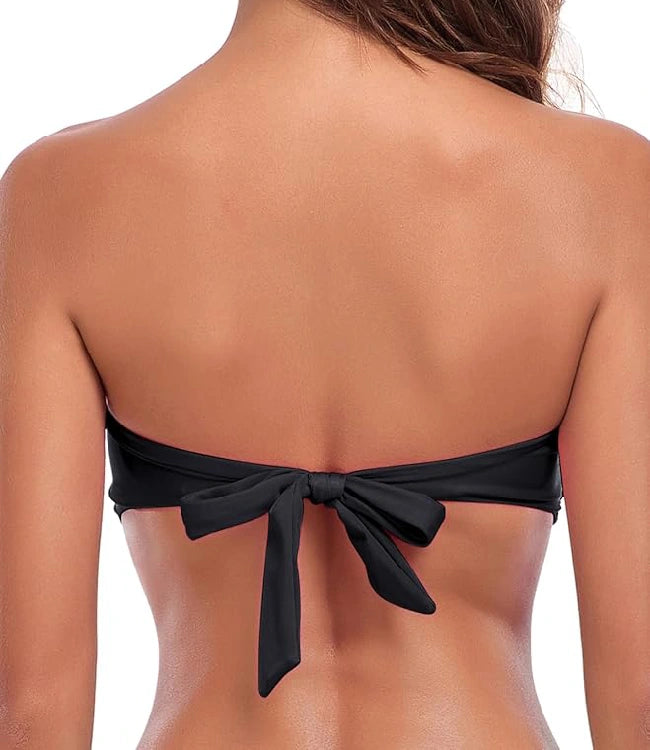 Black Strapless Bikini Top – Women’s Swim Suit