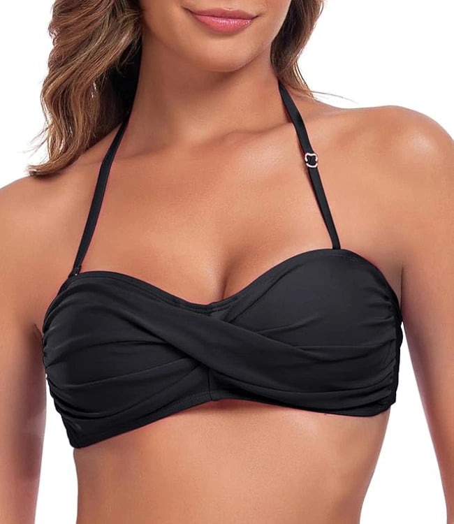 Black Strapless Bikini Top – Women’s Swim Suit