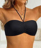 Black Strapless Bikini Top  Swimwear