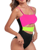 Women’s Geometric Cutout One-Piece Swimsuit