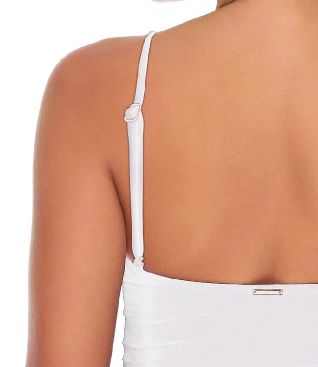 Women’s Twist-Front Shirred One-Piece Swimsuit