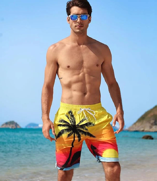 Men’s Quick-Dry Swim Trunks with Mesh Lining