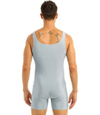 Grey Men’s sleeveless Stretch Fit Swimwear