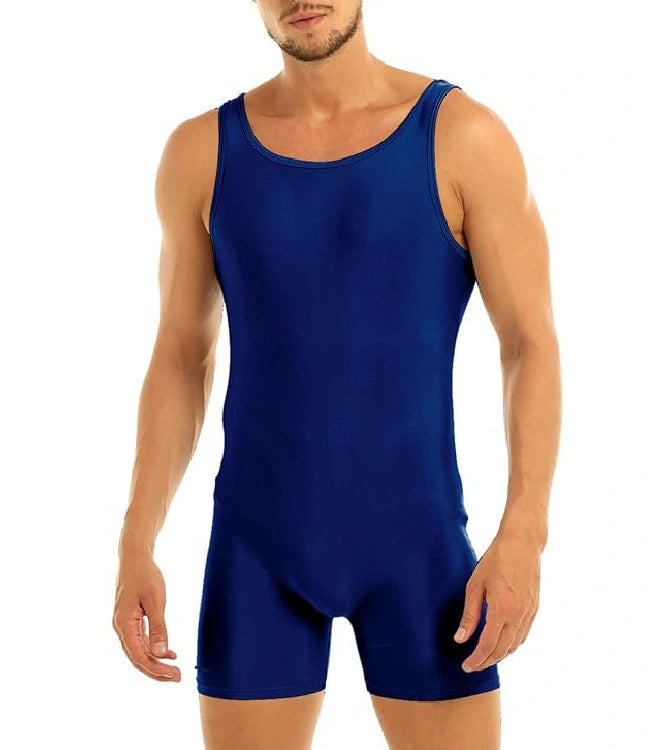 Blue Men’s sleeveless Stretch Fit Swimwear