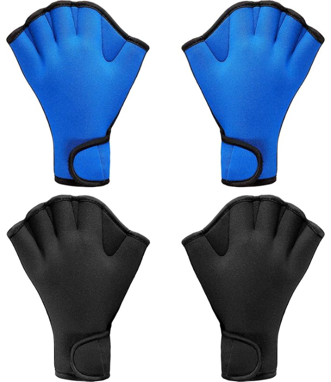 2 Pairs Swimming Gloves