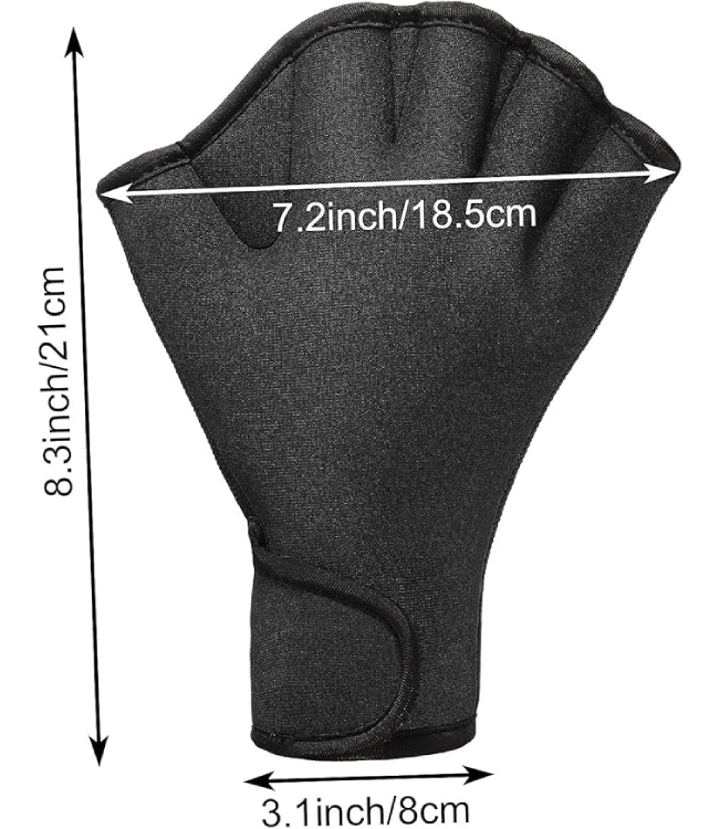 2 Pairs Swimming Gloves