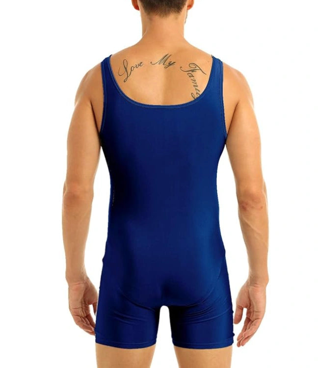 Blue Men’s sleeveless Stretch Fit Swimwear